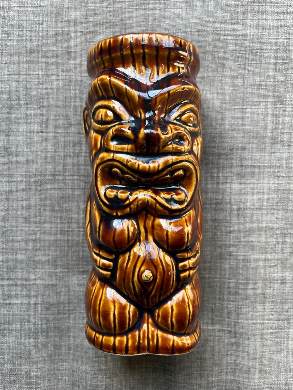 6" Tiki Drinking Glass Cup Orchids of Hawaii Taiwan
